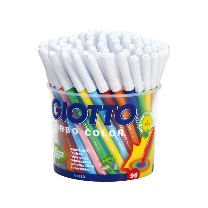 Giotto Turbo Color Rotulador Bote 96 Unidades 12 Colores Lavables Punta Gruesa Bloqueada 1 Giotto Turbo Color Rotulador Bote 96 Unidades 12 Colores Lavables Punta Gruesa Bloqueada 1