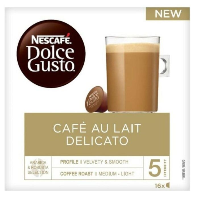 Cápsulas de Café Nescafé Dolce Gusto Au Lait Delicato (16 uds) Cápsulas de Café Nescafé Dolce Gusto Au Lait Delicato (16 uds)