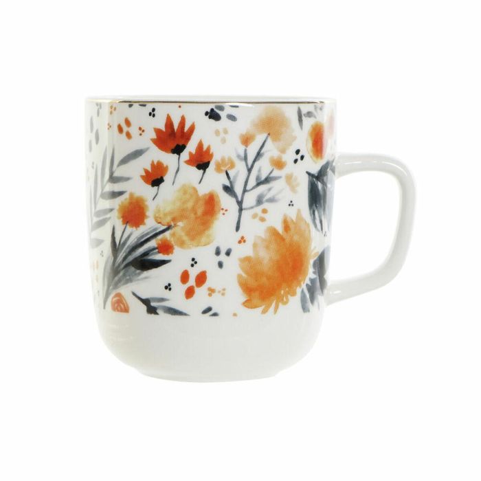 Taza DKD Home Decor Porcelana Azul Naranja (380 ml) (12 x 8,5 x 9,5 cm) Taza DKD Home Decor Porcelana Azul Naranja (380 ml) (12 x 8,5 x 9,5 cm)