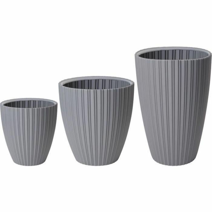Maceta Garden ID Fancy Gris Polietileno 40 x 42 cm 1 Maceta Garden ID Fancy Gris Polietileno 40 x 42 cm 1