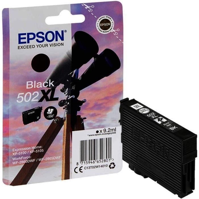 Epson Tinta Negro Xp-5100, 5105 - Wf2860Dwf,2865Dwf - Nº 502XL 3 Epson Tinta Negro Xp-5100, 5105 - Wf2860Dwf,2865Dwf - Nº 502XL 3
