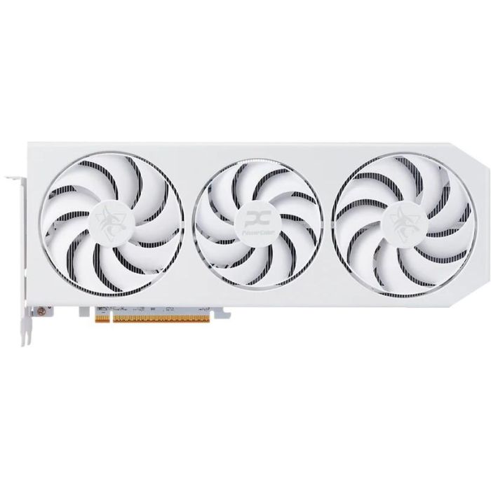 PowerColor RX 9070 XT Hellhound Spectral White OC GDDR6 16GB 3 Ventiladores