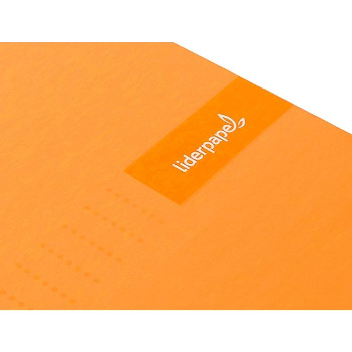 Cuaderno Espiral Liderpapel A4 Crafty Tapa Forrada 80H 90 gr Cuadro 4 mm Con Margen Color Naranja 5 unidades 7