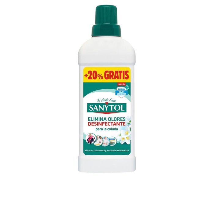 Sanytol desinfectante textil para ropa. Elimina gérmenes, bacterias y malos olores sin lejía para higiene profunda, 600 ml.