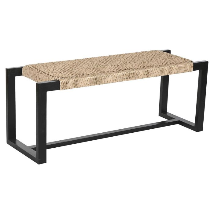 DKD Home Decor Descalzadora Boho Negra de Teca y Fibra 40 x 45 x 120 cm 0 DKD Home Decor Descalzadora Boho Negra de Teca y Fibra 40 x 45 x 120 cm 0