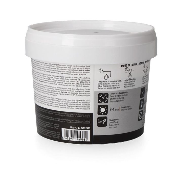 Edm Masilla de Capa Fina Lista al Uso 1 kg para Reparaciones Rápidas de Grietas y Fisuras 1