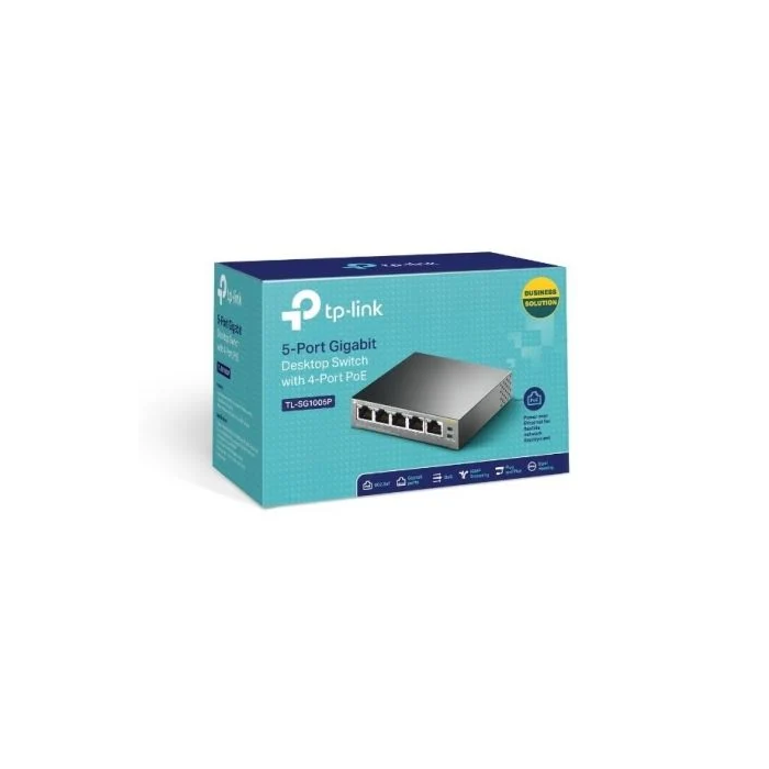 TP-Link TL-SF1005P Switch No Administrado Fast Ethernet 5 Puertos PoE Negro