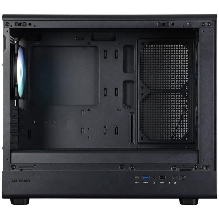 Zalman M5 Mini Tower PC Negra - ATX/ITX, 4 ventiladores preinstalados, USB 3.2 Gen 2/3.2 Gen 1/2.0 3