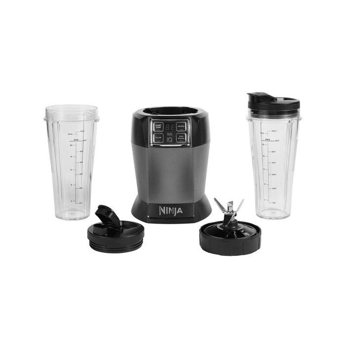 Ninja BN495EU Batidora de Vaso con Auto-iQ 1000W, 2 Vasos de 700ml para Llevar 1 Ninja BN495EU Batidora de Vaso con Auto-iQ 1000W, 2 Vasos de 700ml para Llevar 1