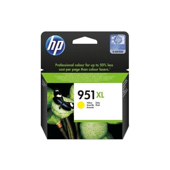 Cartucho de Tinta Original HP nº951 XL Alta Capacidad/ Amarillo Cartucho de Tinta Original HP nº951 XL Alta Capacidad/ Amarillo
