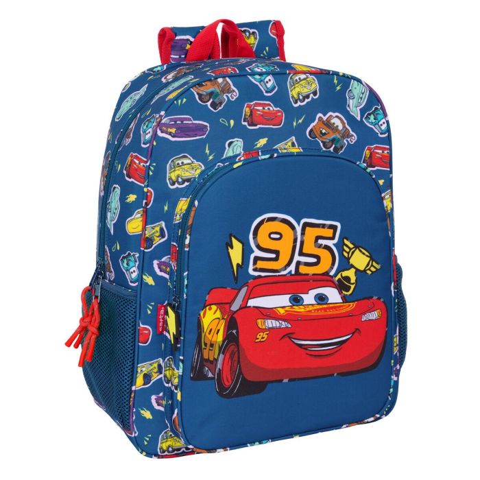 Mochila Escolar Cars Racing Azul marino 33 x 42 x 14 cm