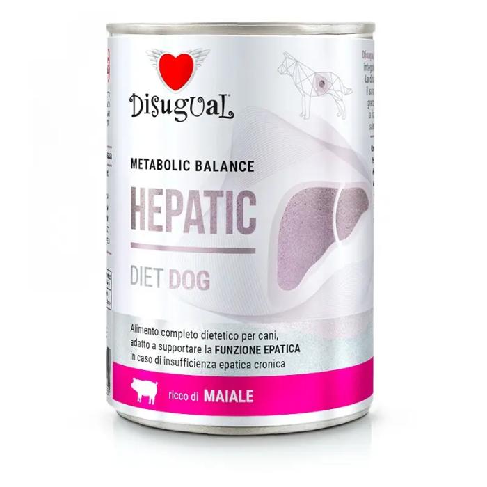 Disugual Diet Dog Hepatic Cerdo 6x400 gr