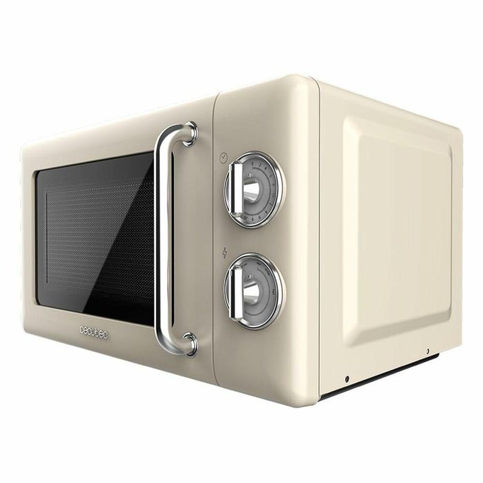 Cecotec 01704 Microondas Solo Encimera 20 L 700 W Giratorio Beige