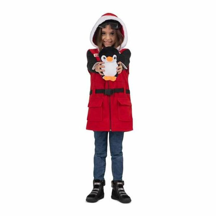 Disfraz yo quiero ser explorador/a del polo norte gafas de ski, chaleco con capucha y pingüino de peluche talla 3-5 y 3 Disfraz yo quiero ser explorador/a del polo norte gafas de ski, chaleco con capucha y pingüino de peluche talla 3-5 y 3