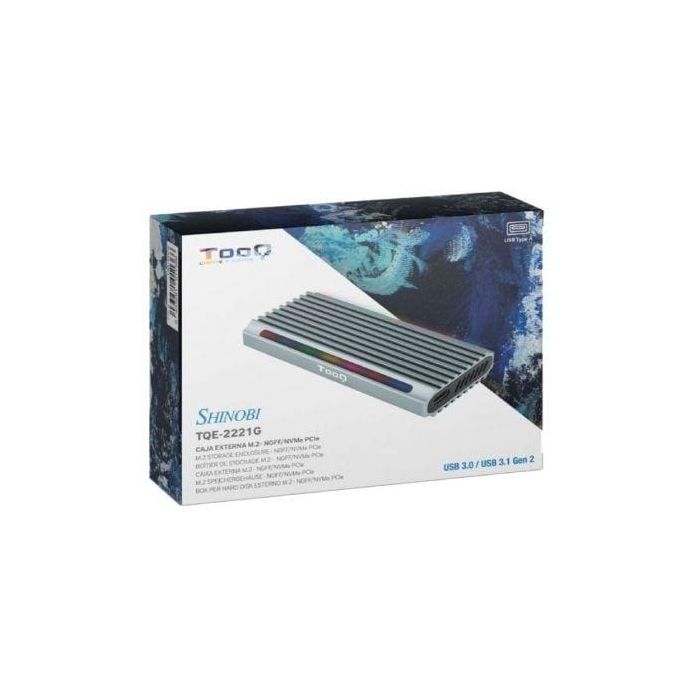 TooQ Shinobi Caja externa para unidad de estado sólido (SSD) Gris M.2 4 TooQ Shinobi Caja externa para unidad de estado sólido (SSD) Gris M.2 4