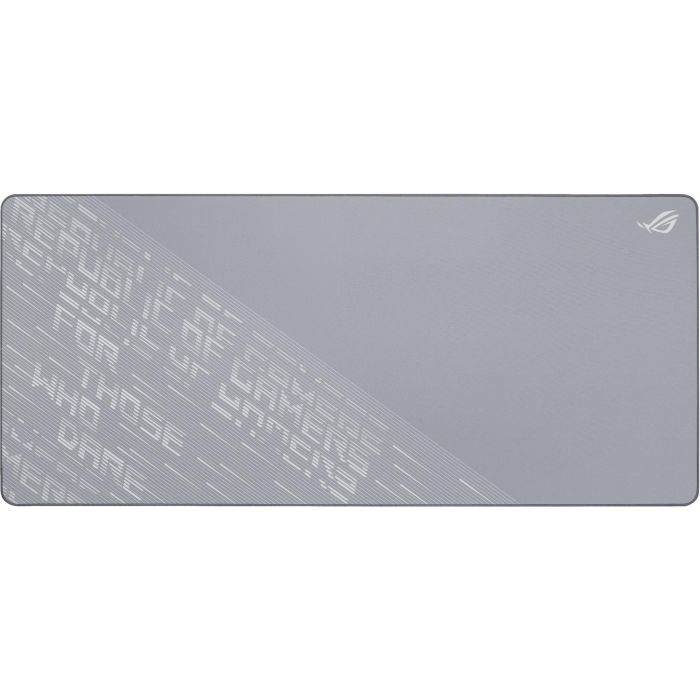 ASUS ROG 90MP03H0-BPUA00 Alfombrilla Gaming Scabbard II XXL Arctic Gray 900x400mm Antideslizante, Tela y Caucho, Resistente a Líquidos