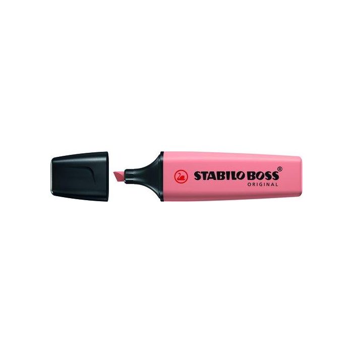 Stabilo Marcador Boss Original Naturecolors, Siena, Puntas 2+5mm, Tecnología Antisecado, Tinta Agua - Pack 10 Unidades (10 Unidades)