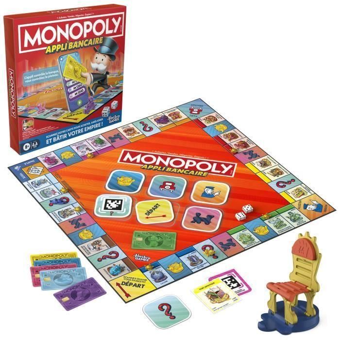 Monopoly HASG1424101 Banking App, juego de mesa con aplicación para dispositivos inteligentes, para 2 a 4 jugadores, 8+ años 5 Monopoly HASG1424101 Banking App, juego de mesa con aplicación para dispositivos inteligentes, para 2 a 4 jugadores, 8+ años 5