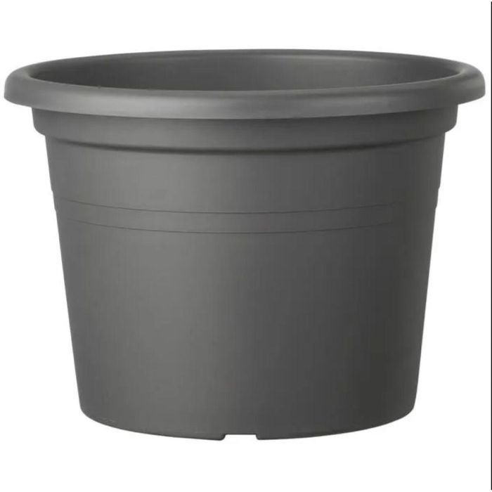Deroma Maceta Redonda Day R Antracita 50 cm (41L, H34,9 cm) - Material 100% reciclado, resistente UV y heladas, para exterior 0 Deroma Maceta Redonda Day R Antracita 50 cm (41L, H34,9 cm) - Material 100% reciclado, resistente UV y heladas, para exterior 0