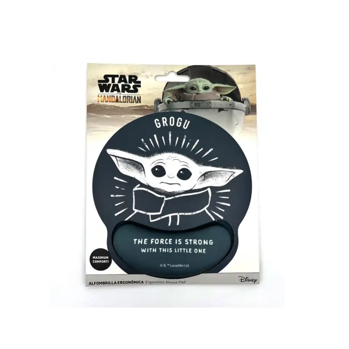 Wondee Alfombrilla Ratón Gel Ergonómica Mandalorian Grogu Star Wars Antideslizante Cómoda Lavable 250x20x230 mm 7