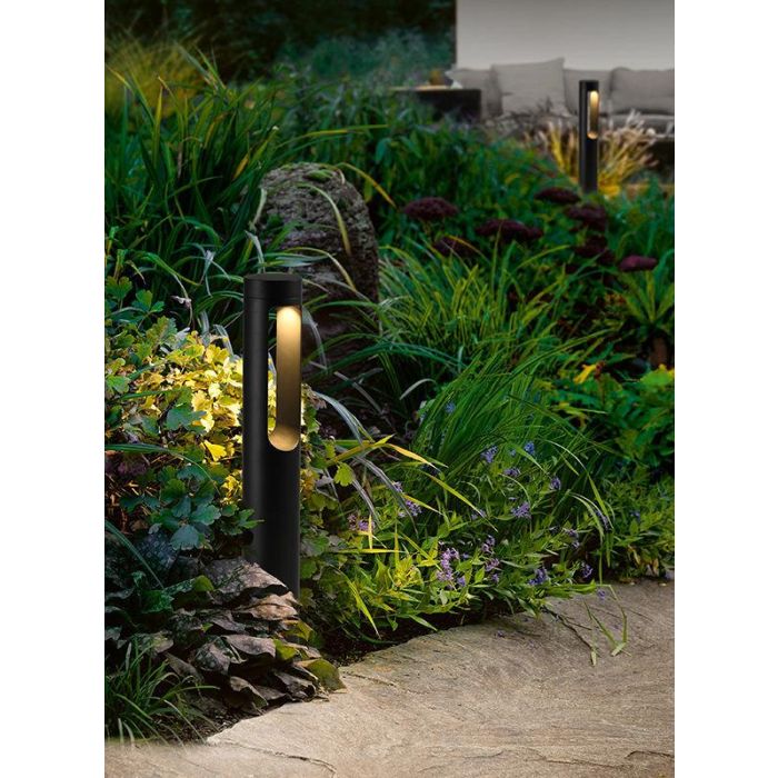 Baliza LED Exterior 60Cm 10W 220VAC 3000ºK Negro 2 Baliza LED Exterior 60Cm 10W 220VAC 3000ºK Negro 2
