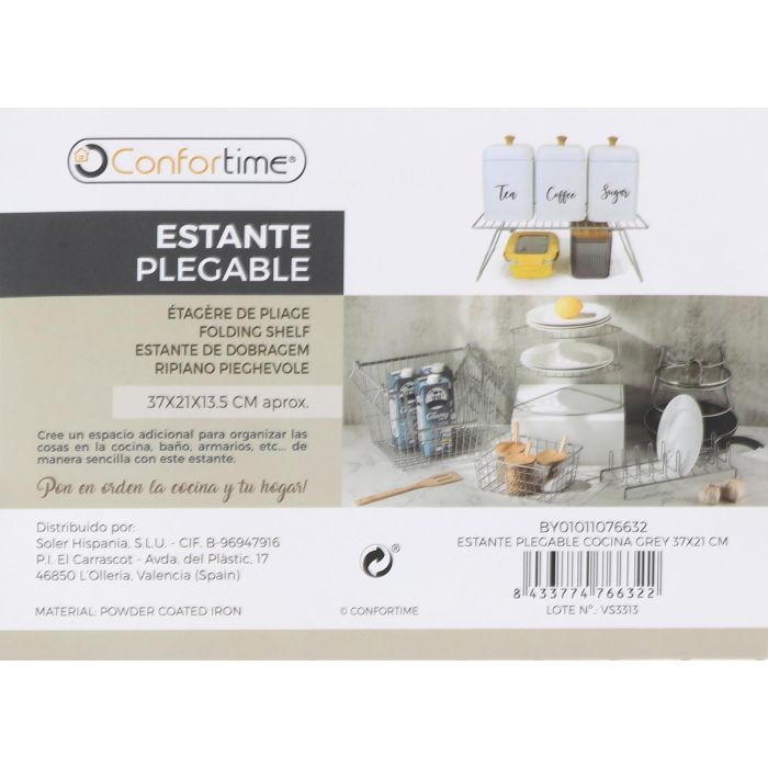 Estante Plegable Cocina Grey 37x21 cm - Confortime (12 Unidades) 6