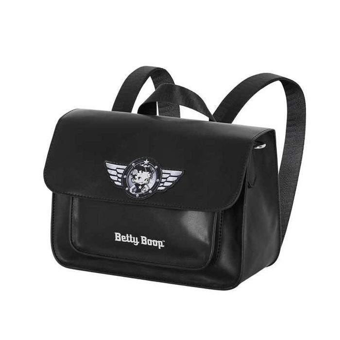 Betty Boop Bolso-Mochila Satchel Motor Love Negro PVC 27 x11,5 x20 cm 0 Betty Boop Bolso-Mochila Satchel Motor Love Negro PVC 27 x11,5 x20 cm 0