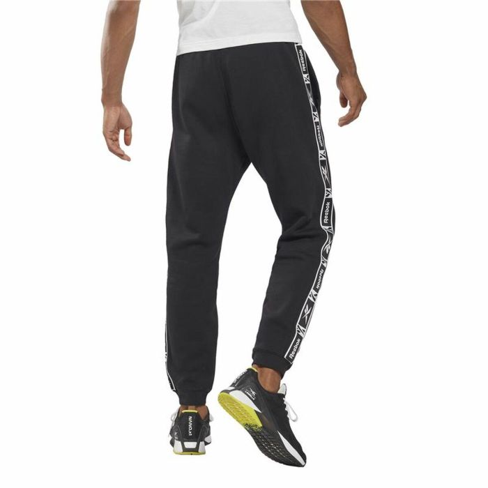Pantalón Largo Deportivo Reebok Ri Tape Negro 4 Pantalón Largo Deportivo Reebok Ri Tape Negro 4