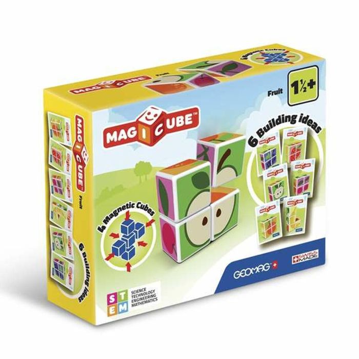 Geomag MAGIC CUBE 4 cubos Juego de construcción magnética para niños a partir de 18 meses 7