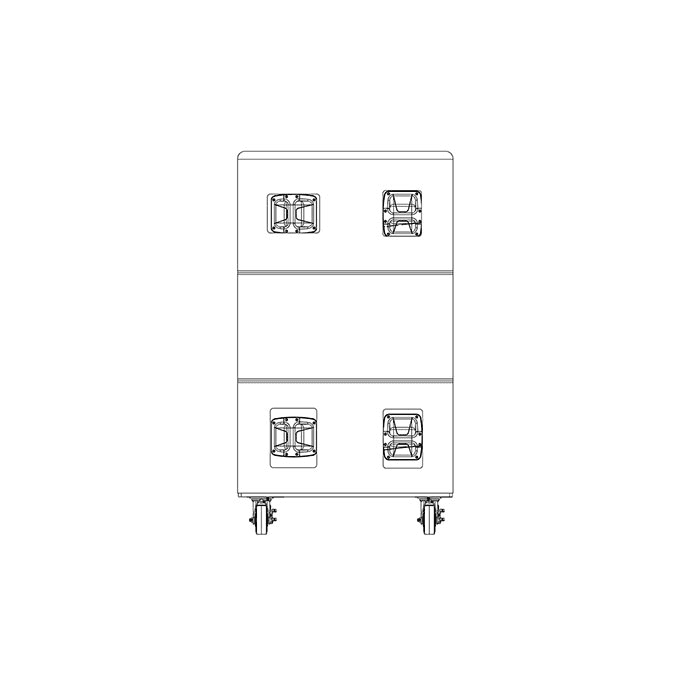 JBLPRO Cubierta para Equipo de Sonido 103cm Ancho x 12cm Alto x 132cm Largo