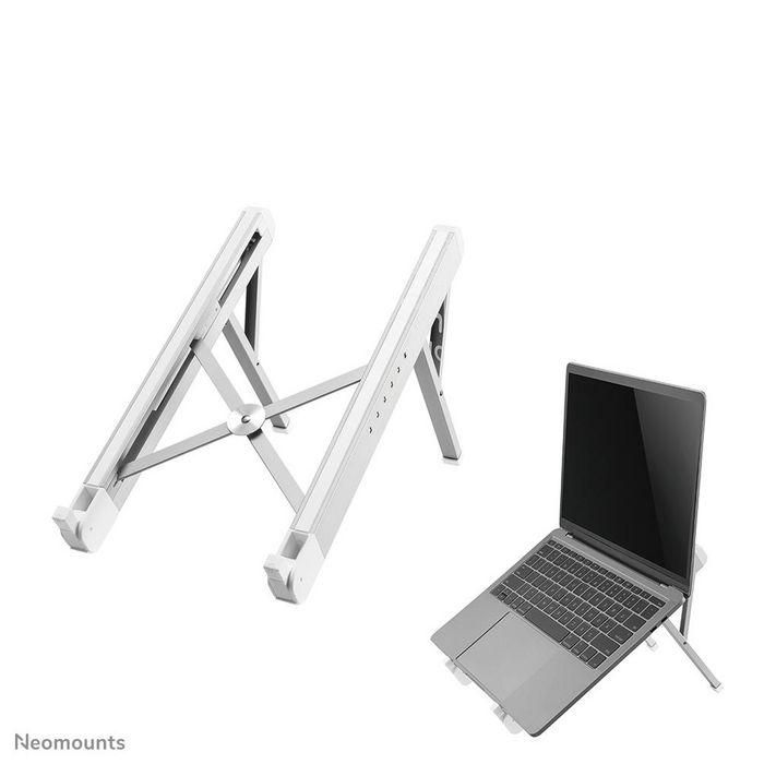 Neomounts NSLS010 Soporte Plegable y Ajustable para Portátiles 11-17" con 6 Alturas, Capacidad 5kg, Diseño Ultra-Delgado Plata 1 Neomounts NSLS010 Soporte Plegable y Ajustable para Portátiles 11-17" con 6 Alturas, Capacidad 5kg, Diseño Ultra-Delgado Plata 1