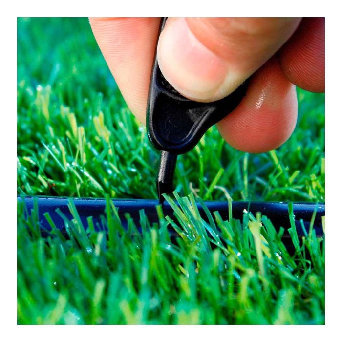 Blue Bird Punzón 4 mm + 10 Tapones para Micro-Riego, Polipropileno, Negro, Anti UV