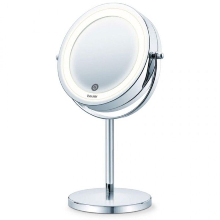 Beurer BS-55 Espejo Cosmético con Luz LED y Aumento 7x, Cromado