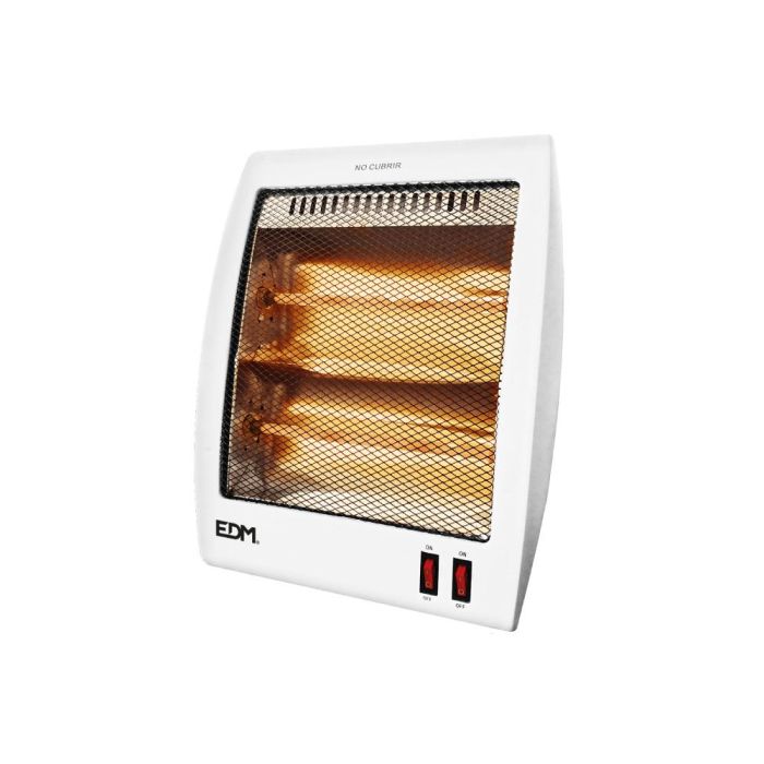Edm Estufa de cuarzo modelo Plano, 400-800W, anti-vuelco, 2 barras de cuarzo, ref.07902