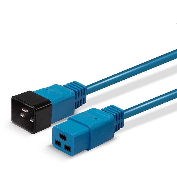 LINDY IEC-Netzverlängerung C19 auf C20 blau 1m extern bulk 4