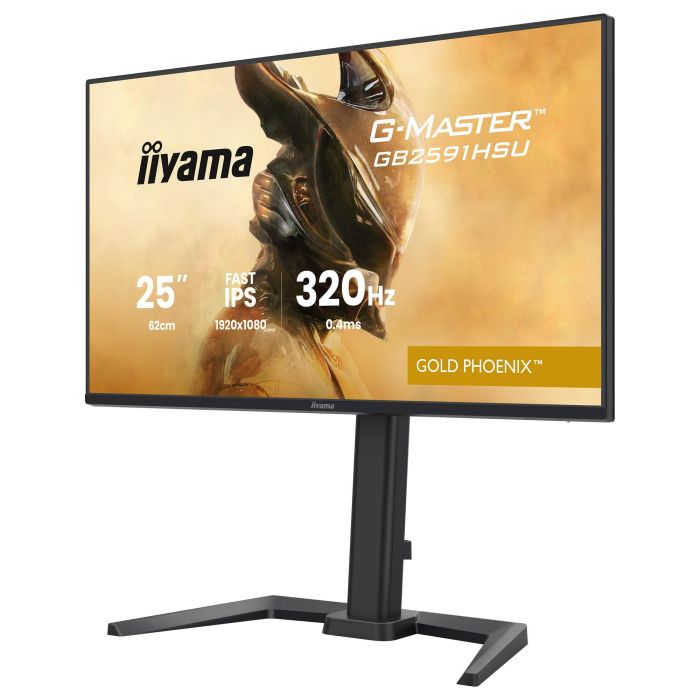 iiyama G-MASTER Gold Phoenix GB2591HSU-B1 Gaming Monitor 24.5" FHD 1920x1080 Fast IPS 320Hz 0.4ms HDR10 G-SYNC AMD FreeSync Negro 12