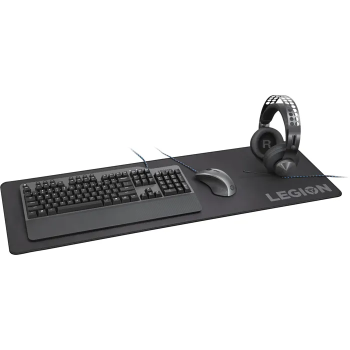 Lenovo Legion Alfombrilla Gaming XL de Tela para Ratón y Teclado, Superficie Microfibra Antideslizante e Impermeable 1 Lenovo Legion Alfombrilla Gaming XL de Tela para Ratón y Teclado, Superficie Microfibra Antideslizante e Impermeable 1