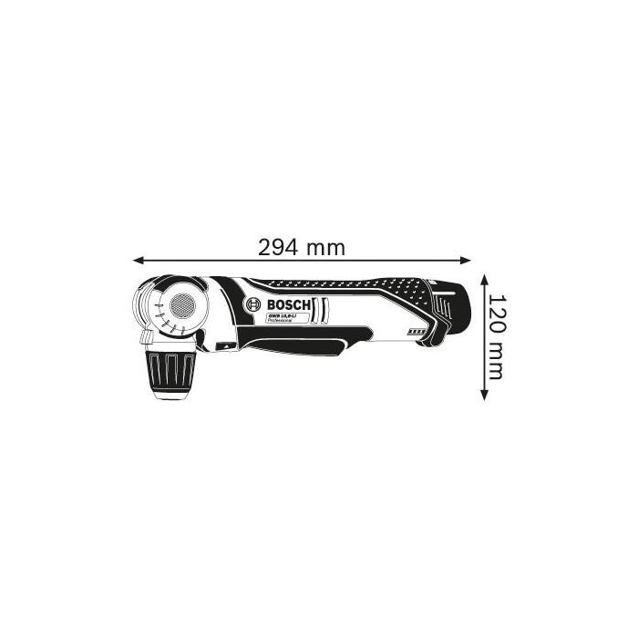 Bosch Professional Taladro angular a batería GWB 12V-10 (sin batería ni cargador) con maletín L-BOXX 0601390909 BOS3165140773256 1