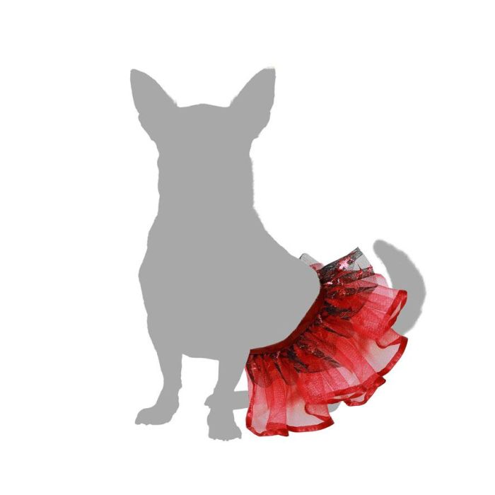 Disfraz para Mascota Tutú Rojo Talla M - Temática Circo 2