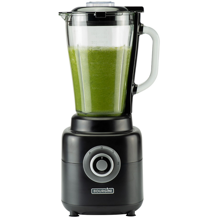 Bourgini Batidora Vaso Powerblender Cristal 1.7 L, 1000W, 4 Velocidades, Incluye Botella Deportiva 750ml, Muele Hielo 0 Bourgini Batidora Vaso Powerblender Cristal 1.7 L, 1000W, 4 Velocidades, Incluye Botella Deportiva 750ml, Muele Hielo 0
