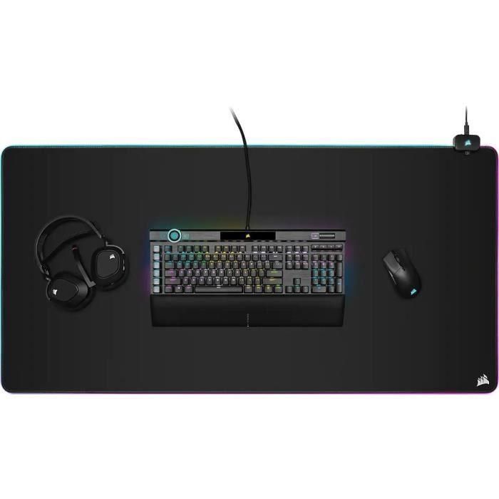 Mat de ratón de juegos - Corsair - MM700 Extenido 3xl - RGB - Black Retro Blinding (CH -9417080 -WW) 4