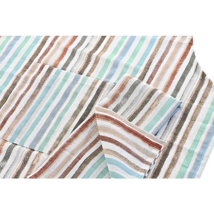 DKD Home Decor Delantal Urban Azul Celeste Gris 60 x 108 x 0.5 cm Set de 2 2