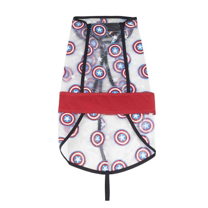 Impermeable ajustable para perro m avengers capitan america talla m 4