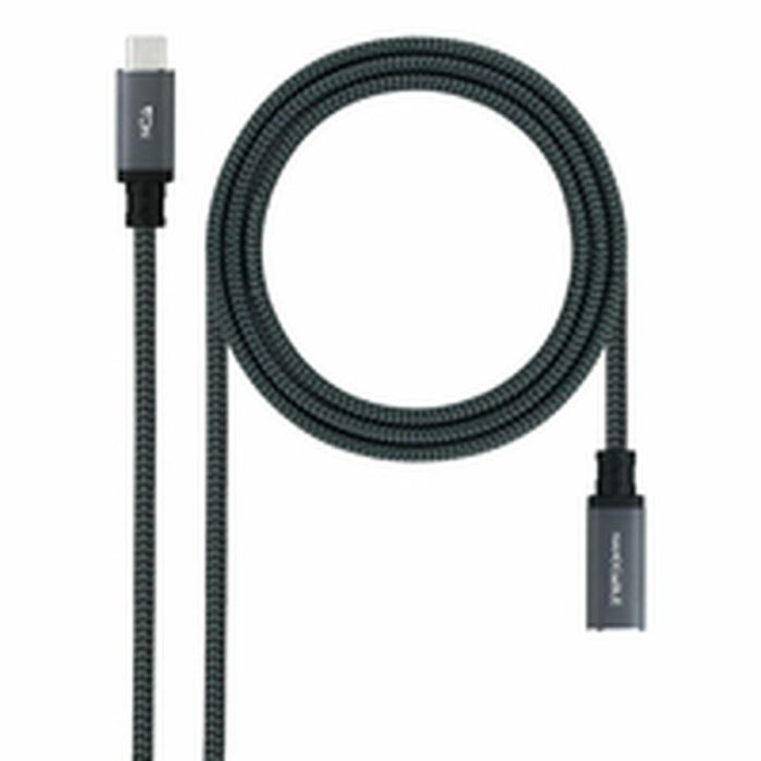 Cable USB NANOCABLE USB 3.2 GEN2x2 100W C/M-H Negro 1,5 m 9
