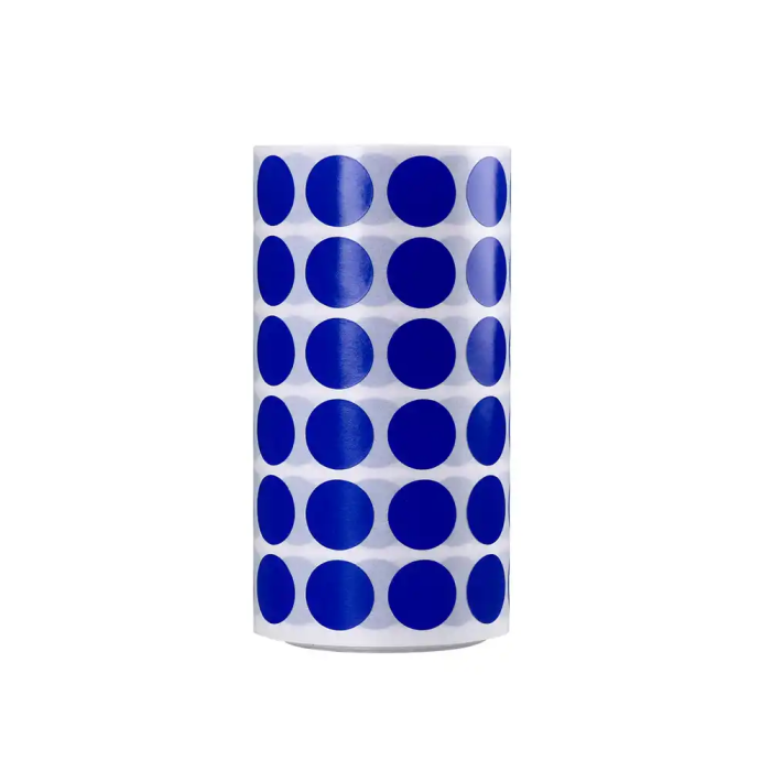 Liderpapel Gomets Circulares Autoadhesivos 15 mm Azul Rollo 2500 Unidades en Caja de Cartón 5