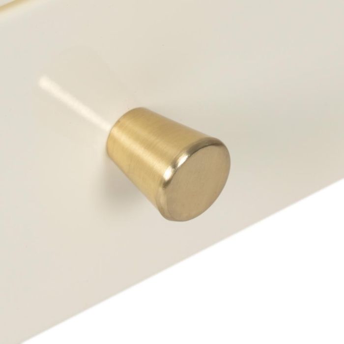 Mesita Crema Acero 43 X 41 X 50 cm