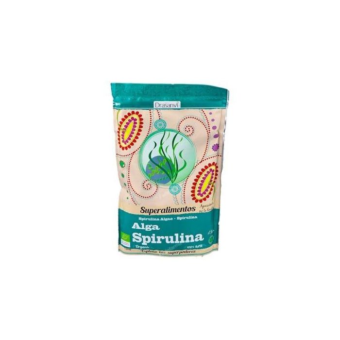 DRASANVI Alga Spirulina Superalimento Bio 150g Doypack Proteínas y 8 Aminoácidos Esenciales