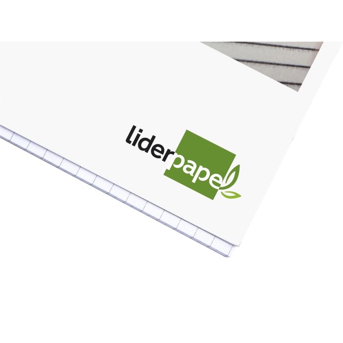 Liderpapel Bloc de Música Combi Pentagrama Cuadriculado 2,5mm Cuarto 20 Hojas 100g/m² 3