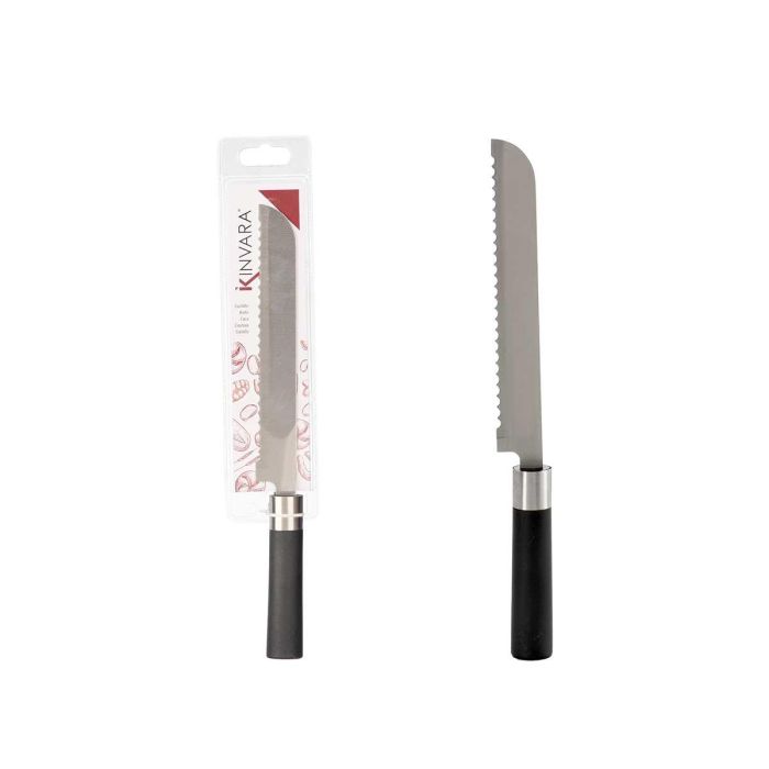 Cuchillo Sierra Kinvara, Acero SS420, Mango Negro, 33 cm de Largo, Hoja 21 cm (24 Unidades) Cuchillo Sierra Kinvara, Acero SS420, Mango Negro, 33 cm de Largo, Hoja 21 cm (24 Unidades)