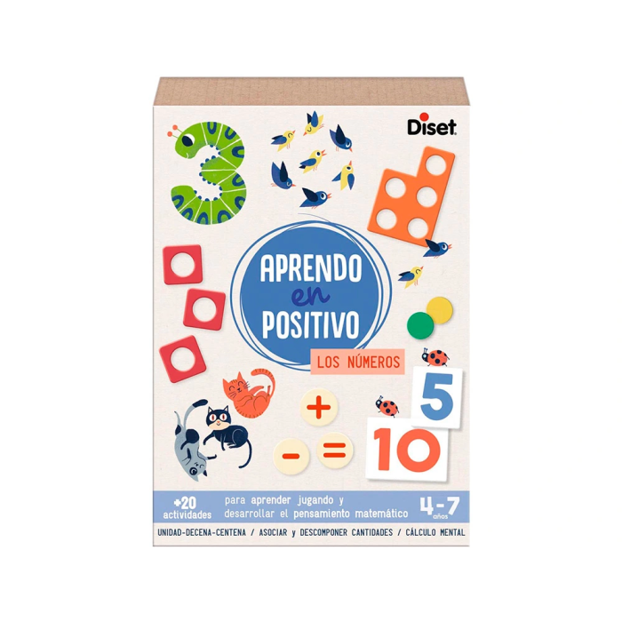 Diset Juego Didáctico Aprendo en Positivo Los Números 1